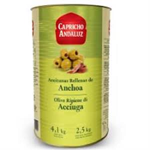 D-ACEITUNAS CAPRICHO RELLENA ANCHOA 3X2.5KG